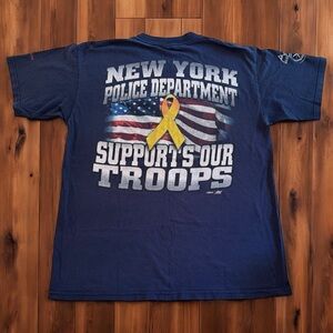 Vintage 2003 NYPD Wounded Warrior Project Tee –‎ Size Large